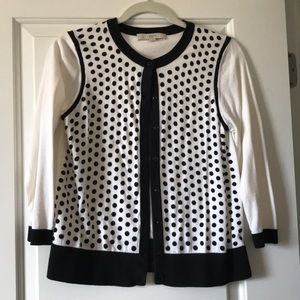 LOFT Polkadot Cardi Size L